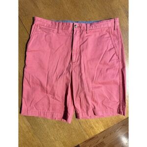 Polo Ralph Lauren Relaxed Fit Mens Red Chino Shorts Size 34 Cotton Flat Front 9"
